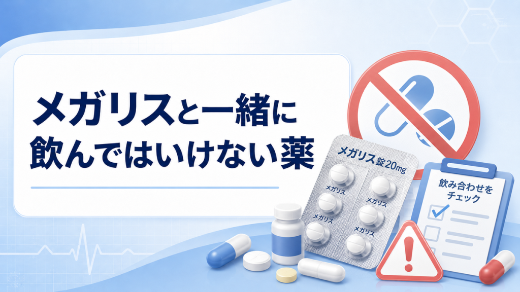 メガリスと一緒に飲んではいけない薬
